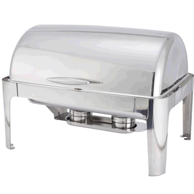 Rental store for --Chafing Dish, Silver Rolltop w  Sculpted Handle 8qt in Memphis TN