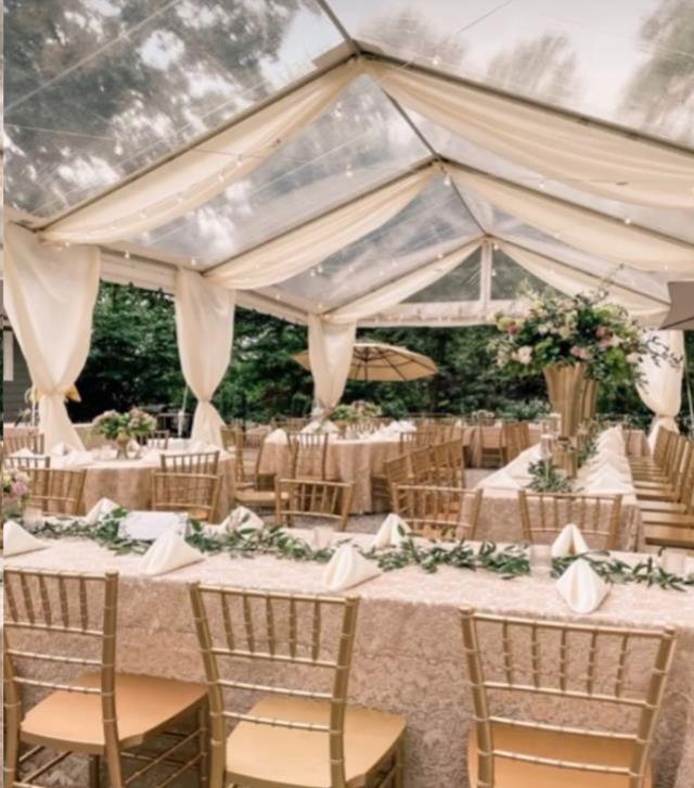 Rental store for Drape, Taffeta Tent Drape  Partial in Memphis TN