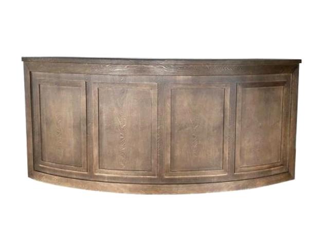 Rental store for Bar, Curved - Dark JACOBEAN Stained Wood Bar in Memphis TN