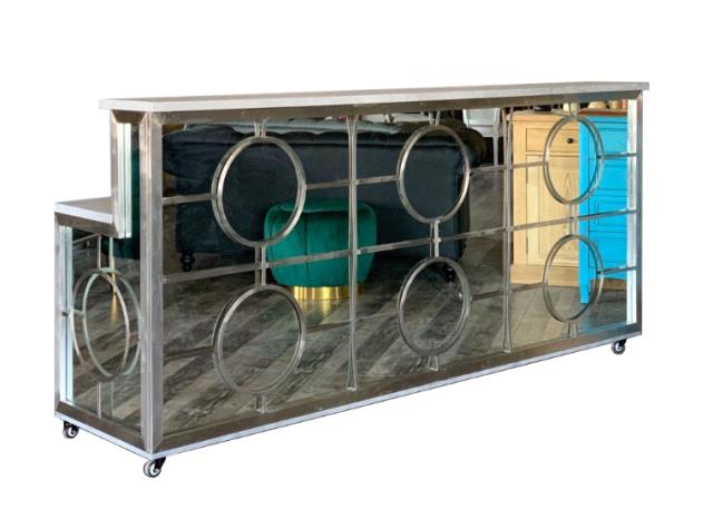 Rental store for Bar, Hollywood Regency SILVER Mirror in Memphis TN