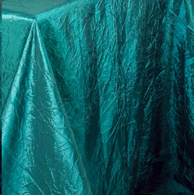 Rental store for Teal Crush Taffeta Linen in Memphis TN