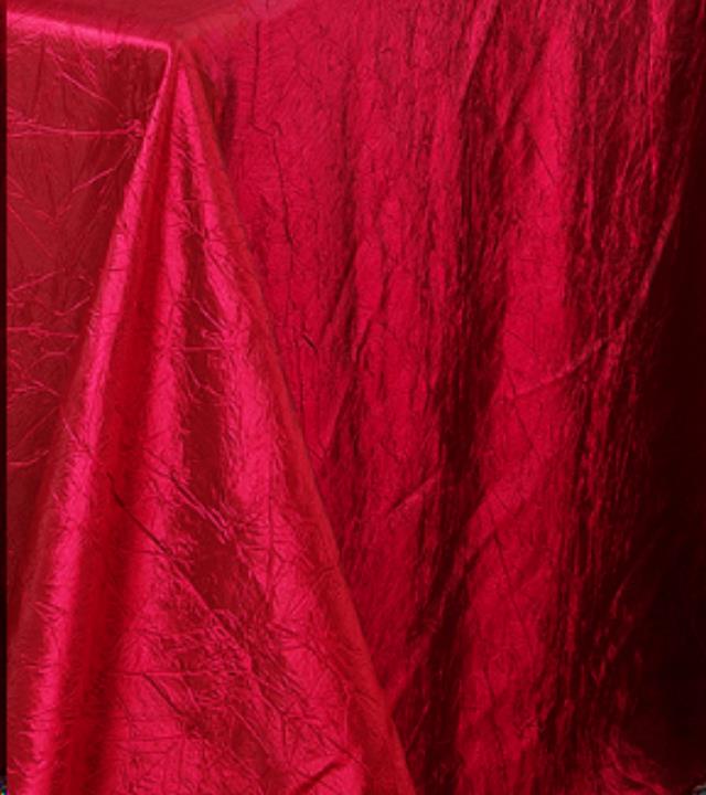 Rental store for Holiday Red Crush Taffeta Linen in Memphis TN