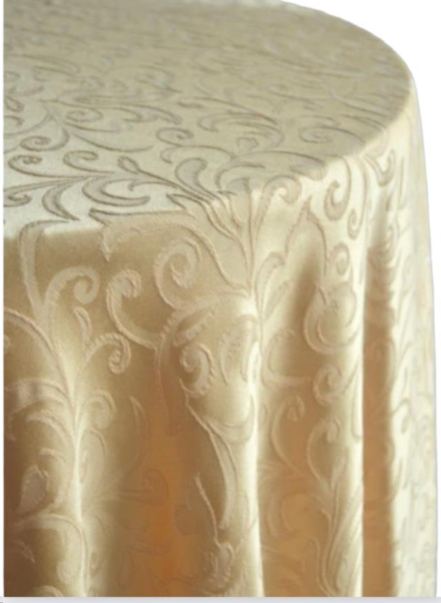 Rental store for Victorian Gold Damask Linen in Memphis TN