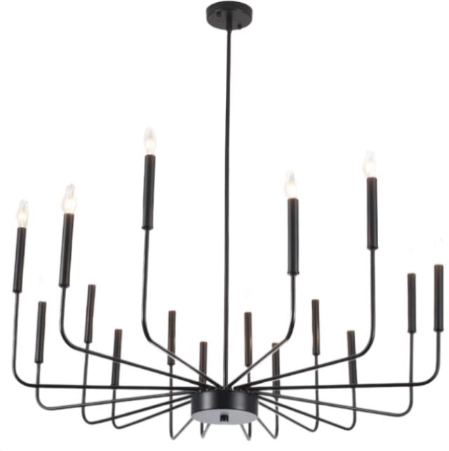 Rental store for Chandelier, Brushed Black 16 light in Memphis TN