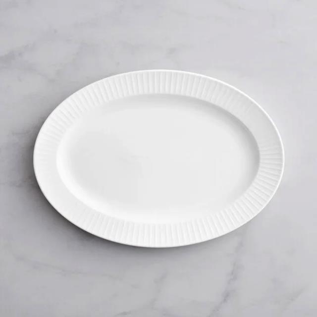 Rental store for Platter White Oval Embossed 15 x10.5 in Memphis TN