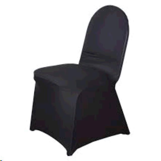 Rental store for Spandex, Black Chair Cover in Memphis TN