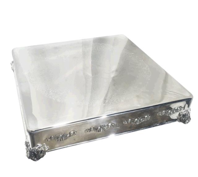 Rental store for Cake Plateau  Silver , 22 in. Square in Memphis TN