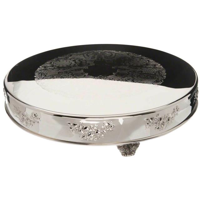Rental store for Cake Plateau  Silver , 22 in. Round in Memphis TN