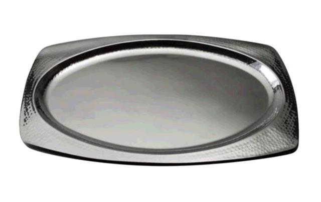 Rental store for Hammered Rim Oval Tray, 22 in Memphis TN