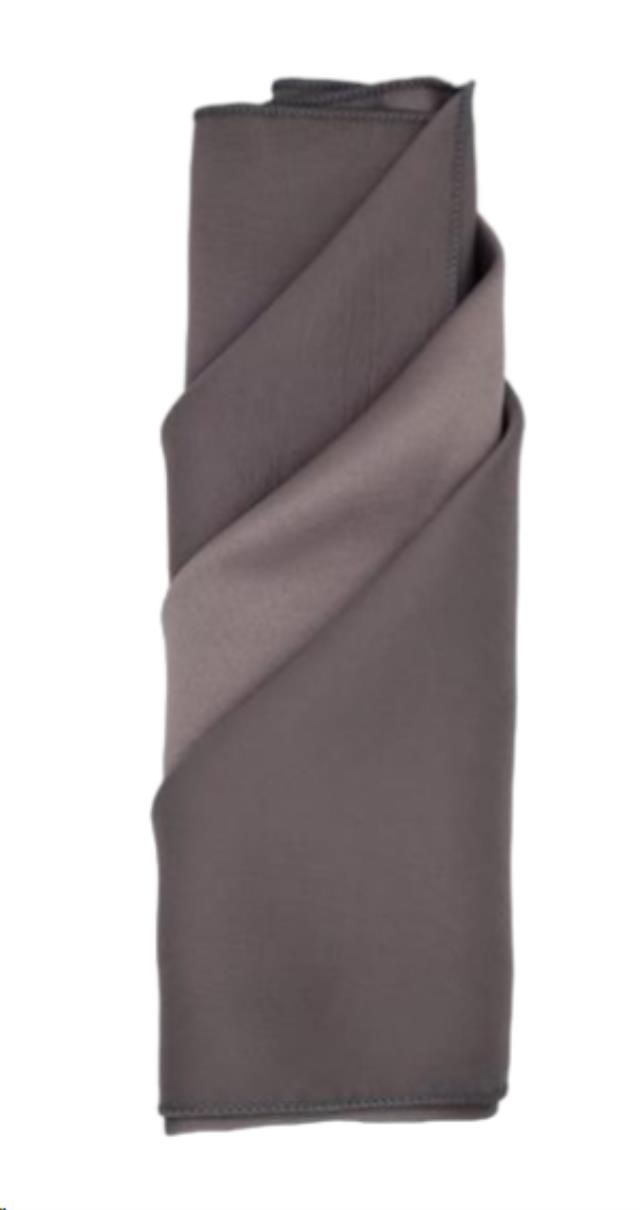 Rental store for 20x20, Charcoal Matte Satin Napkin in Memphis TN